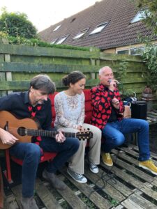 Optreden bij de bruiloft van Iris & Boudewijn